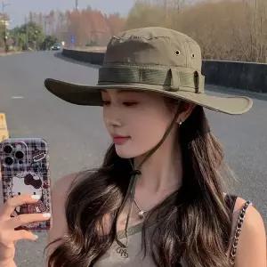 사파리모자 여름 통기성 어부 모자 여성 태양 낚시 야외 처마 양동이 봄 대형 등산 남성 G