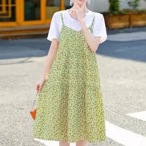 바캉스 룩 휴양지 패션 나시 원피스 여자 여름 휴가