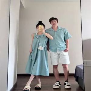 발리커플룩 하와이 신혼여행 바캉스 원피스 비치 몰디브 신혼부부 해외여행 시밀러룩 커플룩