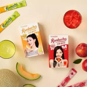 티젠 콤부차 2종 60스틱 (멜론+자두) - 매일 가볍게 한잔!
