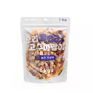 리얼 덕 가슴살 고구마 말이 강아지 대용량 애견 간식 1kg