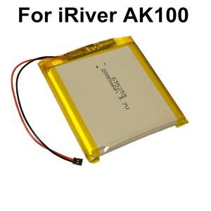 IRIVER Astell & Kern AK100 음악 플레이어 리튬 폴리머 교체 3.7V용 새 2000mAh 배터리
