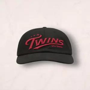 엘지트윈스 V4 레트로 로고 캠프캡 야구모자 블랙