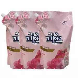 피죤 고농축 오리지널 섬유유연제 리필, 로맨틱플라워, 1.6L, 3개
