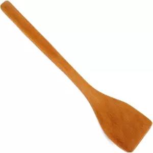 조리용 나무 주걱 9.7인치 소형 평평한 튀김 터너 조리 도구 논스틱 조리기구 웍 액세서리(1PCS 밝은 색상)