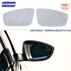 폭스바겐 제타 Mk6 2011-2018 파사트 B7 비틀 열선내장 사이드 미러 유리 광각