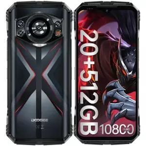 DOOGEE S118 견고한 폰 언락 2024-안드로이드 14 견고한 스마트폰, Helio G99 20GB RAM+512GB ROM, 6.5인치