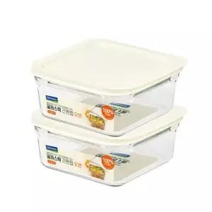 글라스락 간편뚜껑 코코넛밀크 1,130ml 2조 세트