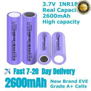 고용량 리튬 배터리 10C 20A 방전 3.7V 2600mAh INR18650 드론 충전식