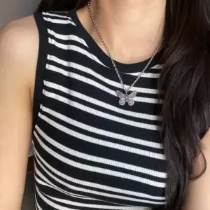 [벨가] 써지컬스틸 나비 펜던트 목걸이