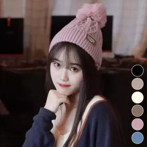 패턴 기모 꽈배기 따뜻한 예쁜 골지 여성 방한 비니