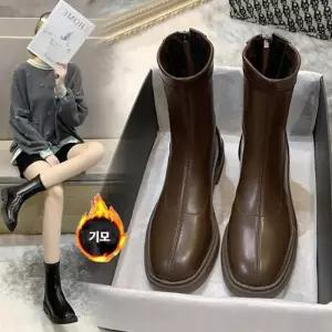 [라일리의류] Rly 부티 발목부츠 여성구두 부츠 로우힐 봄 워커 봄구두