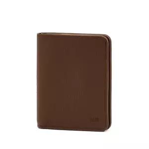 [닥스](센텀시티점)DBWA6E751W3 브라운 음각로고 소가죽 중지갑