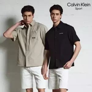[캘빈클라인 스포츠] 발수 포켓 반팔 셔츠 남성 2컬러 택1