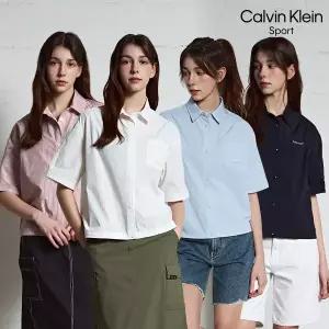 [캘빈클라인 스포츠] 발수 포켓 반팔 셔츠 여성 4컬러 택1