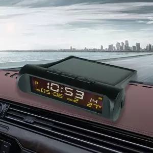 크랭크 라디오 등산 휴대용 재난 비상용 태양광 자동차 디지털 시계 날짜 요일 온도 표시 자동 전원 차단