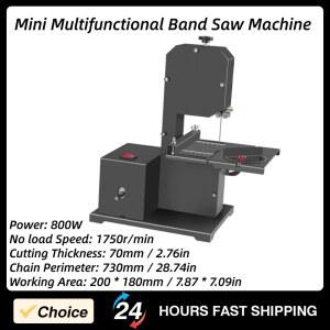 밴드쏘 기계 미니 다기능 전기 테이블쏘 벤치탑 각도 절단기 목공 도구 1750