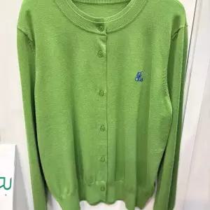 [크로커다일레이디]레터링 포인트 가디건 연두