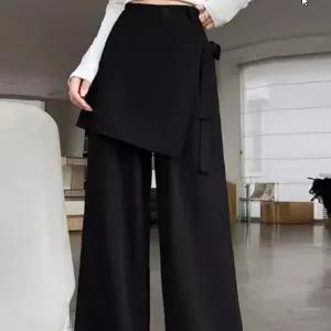 레이어드 데일리 디자인 트렌디 코디 하이웨스트 랩 와이드핏 슬랙스 오피스룩 모던 여름