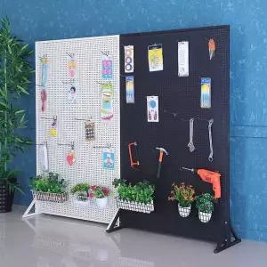 철제 타공 보드 전시대 스탠드 정리대 진열대 타공판