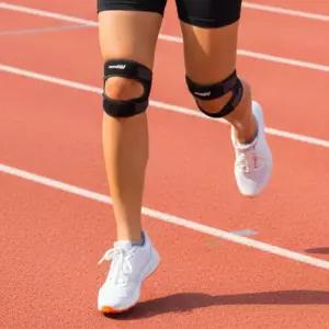 더블 이중 라인 슬개건 슬개골 무릎보호대 러닝 등산 헬스 마라톤 아대 밴드 세트