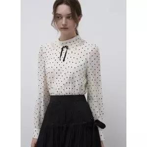 잇미샤 도트 타이 블라우스 ITQ3WBL760 1025997