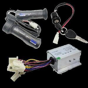 12V 24V 36V 48V 250W 350W 500W 800W 1000W 전기 자전거 용 스로틀 손잡이가있는 브러시 속도 조절 모터