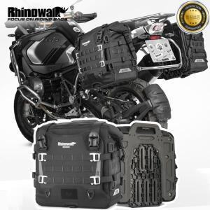 Rhinowalk 오토바이 사이드 백 퀵 릴리스 방수 35L BMW R1300GS S1000XR 용 잠금 구멍이있는 도난 방지