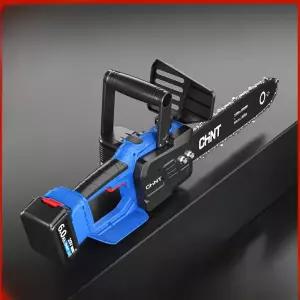 충전식 전기톱 무선 전자 계양 전동 체인톱 풀세트 12인치 1개 7.5AH 내구성