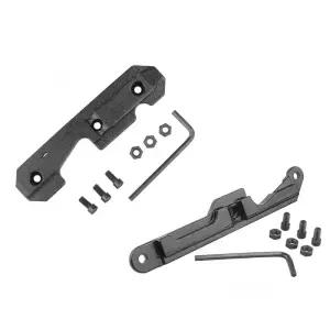 AK47 스틸 도브테일 사이드 플레이트 레일 장난감 총 조준경 마운트 어댑터 밀링 및 스탬핑 리시버용