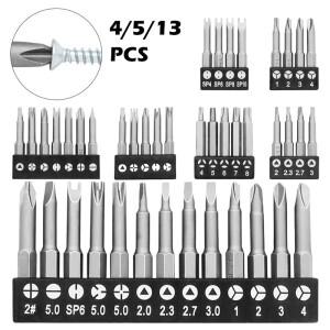 모양 스크루 드라이버 비트 세트 스타 삼각형 U Y 타입 나사 제거 파워 드릴용 멀티 툴 수공구