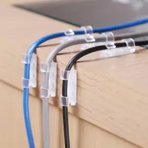 간편부착 케이블 선정리 전선 홀더 클립 20P RD-10257 단선방지 전선정리