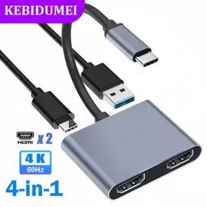 C타입HDMI젠더 CTOHDMI HDMITOC USB C 도킹스테이션 듀얼 HDMI 어댑터 30 허브 C타입 to 분배기 노트북 맥