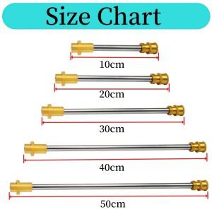 호환 1050cm 6090psi 고압 세척총 연장봉 1/4 이음매 밴드 컬러 노즐 Karcher K2 K3 K4 K5 K6 K7