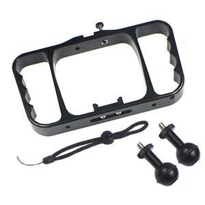 수중 액션 카메라 다이빙 리그 듀얼 핸드 헬드 트레이 그립 브래킷 손전등 스탠드 Gopro 용 호환 Selfie 스