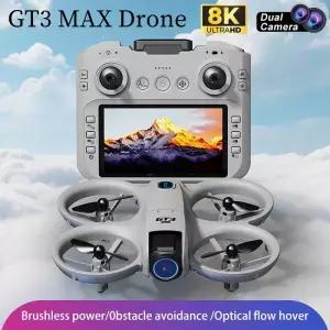 드론액세서리 2025 GT3mAX 미니 GPS 드론 8K 전문가용 HD 항공 촬영 원격 조종 항공기 5G 듀얼 카메라 쿼드