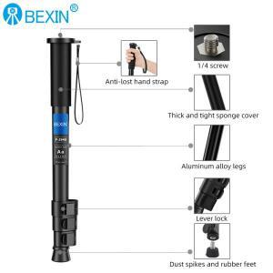 P294B Lightweight Monopod Aluminium DSLR Camera Tripod for 1/4''3/8'' Hiking Travel Selfie Stick Ma