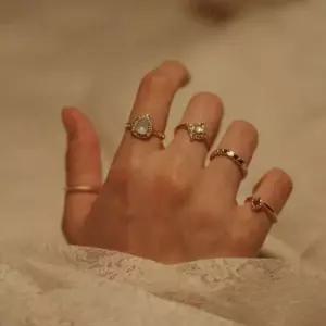 물방울 원석 5pcs 반지세트 HFB5+2bap