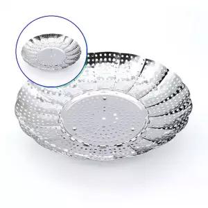 쌍문상회 지금 필요한 찐감자 편리한 접이식스텐찜기 삼발이형 찜틀 고구마 다용도 주방찜조리용형