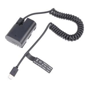 FOTGA USB-C Type-C-디코딩된 LP-E6 더미 배터리 DR-E6 커플러 캐논호환 EOS R5C R6 5D Mark II III용 전원