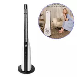 아기방 저소음 타워형 날개없는선풍기 안전한 스탠드 타워형선풍기