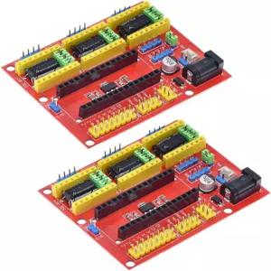 HiLetgo 2pcs 3D 프린터 스테퍼 모터 드라이버 CNC 실드 V4 각인기 확장 보드 - 아두이노 나노 A4988용