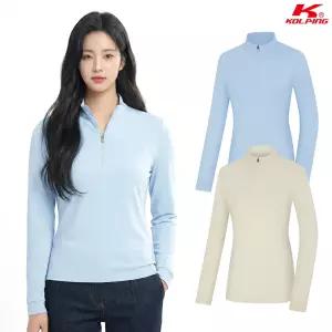 콜핑 여성 하이쿨 시원한 밑단트임 등산 긴팔 반집업 티셔츠 2541TK232W