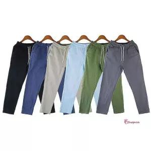 여성 9부 워싱 조절끈 1P 밴딩팬츠 마바지 스판 6컬러lmn466