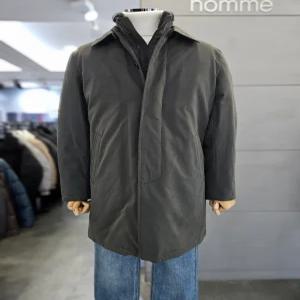 바쏘옴므 남자 카키 패딩조끼 2WAY 구스다운 맥코트 WSZ4UA57