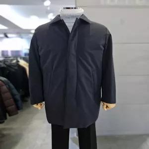 바쏘옴므 남자 구스다운 차콜그레이 경량 패딩 코트 WSZ3CC04