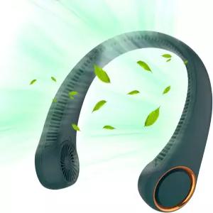 휴대용 목 선풍기 핸즈프리 무날 360 쿨링 개인 야외 실내용 착용 가능한 조용한 남성용 선물 4000mAh