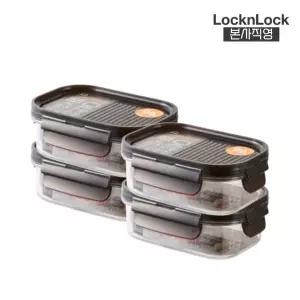 락앤락 [본사] Locknlock 비스프리 모듈러직사각 260ml x4 (290457 x4)