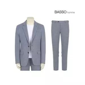 바쏘옴므 슬림핏 마이크로 텐션 저지 셋업(WSY1JF32AWSY1PF32A)