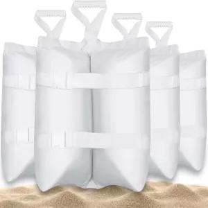 에스모라 캐노피 모래주머니 세트 4개 다리용 대형 헤비 듀티 텐트 가제보 야외 검은색 팝업 퍼골라 무게